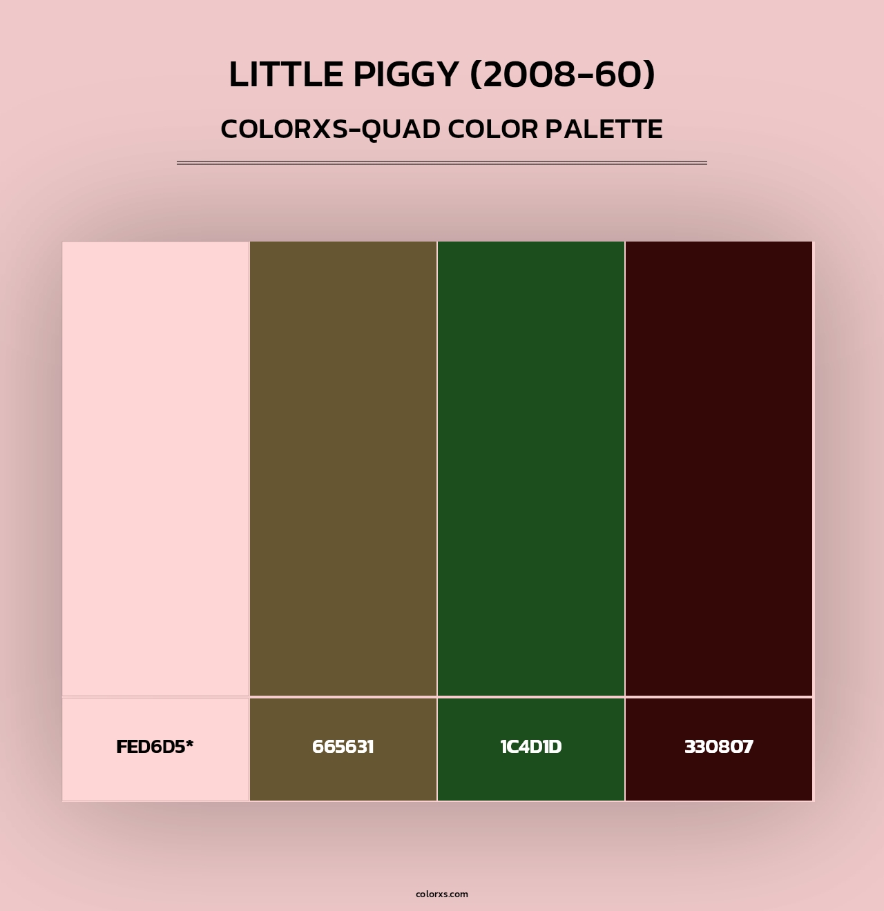 Little Piggy (2008-60) - Colorxs Quad Palette
