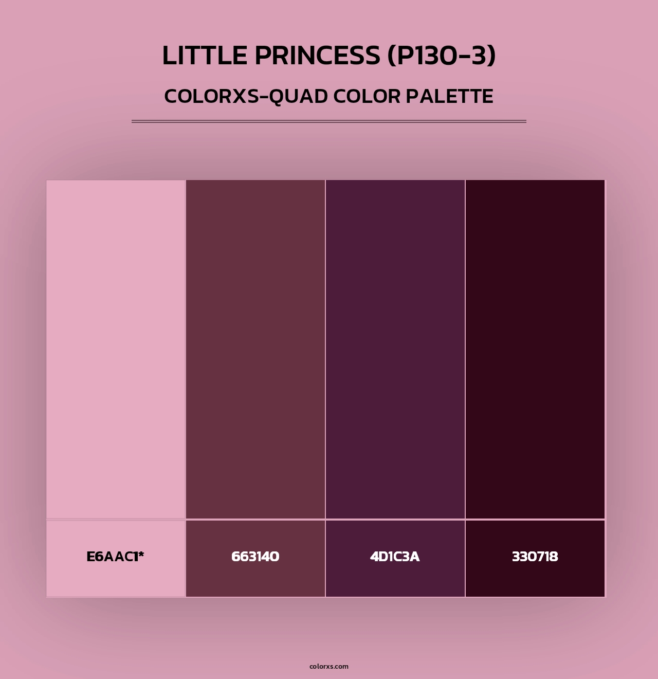 Little Princess (P130-3) - Colorxs Quad Palette