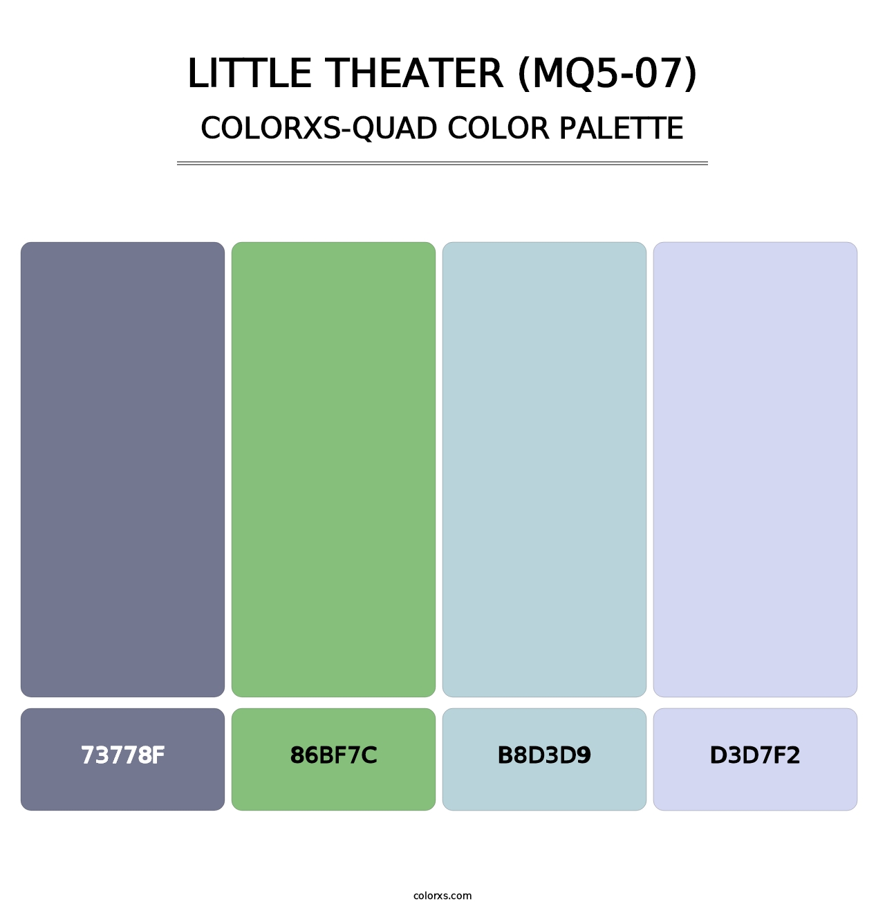 Little Theater (MQ5-07) - Colorxs Quad Palette