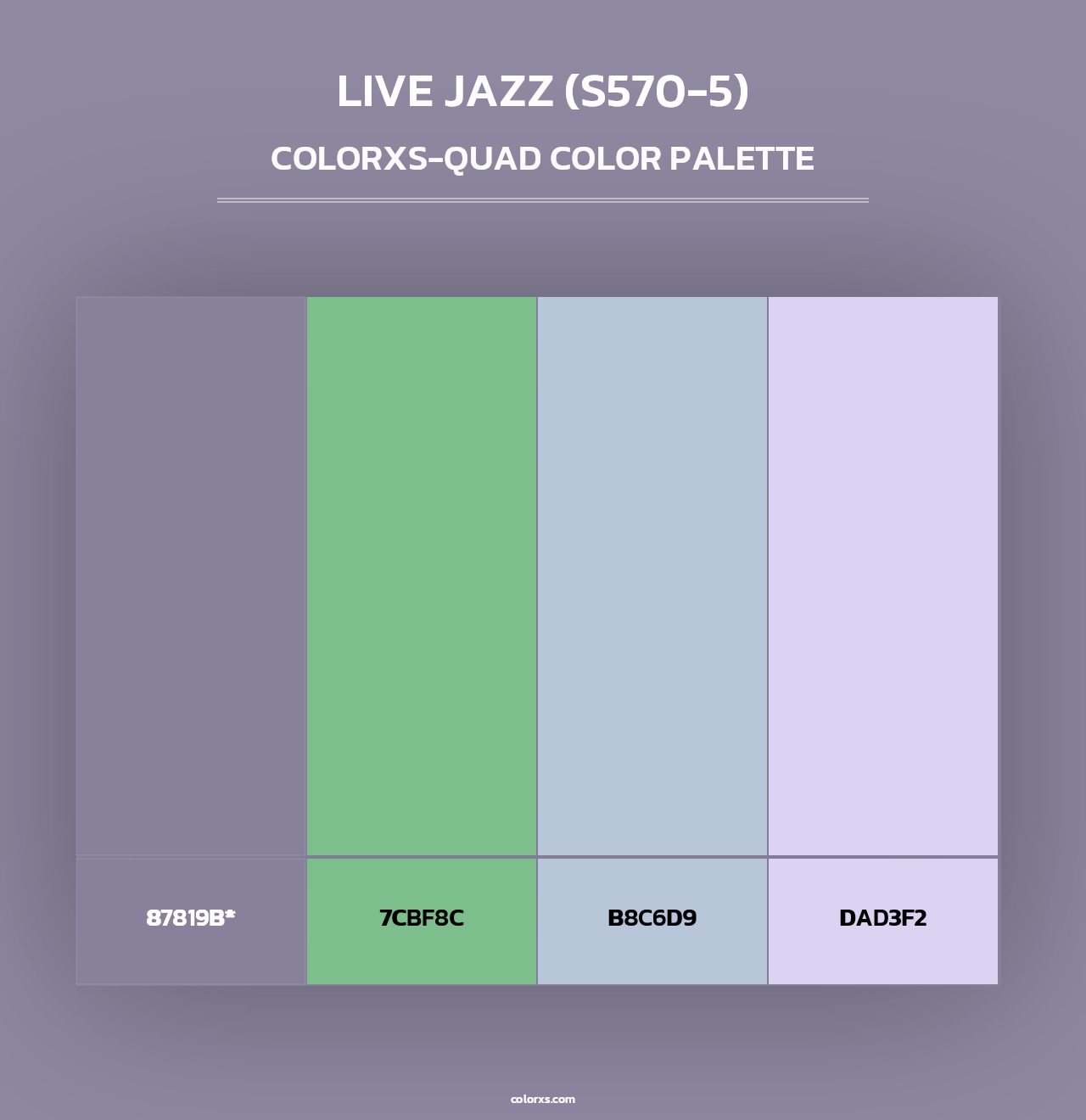 Live Jazz (S570-5) - Colorxs Quad Palette