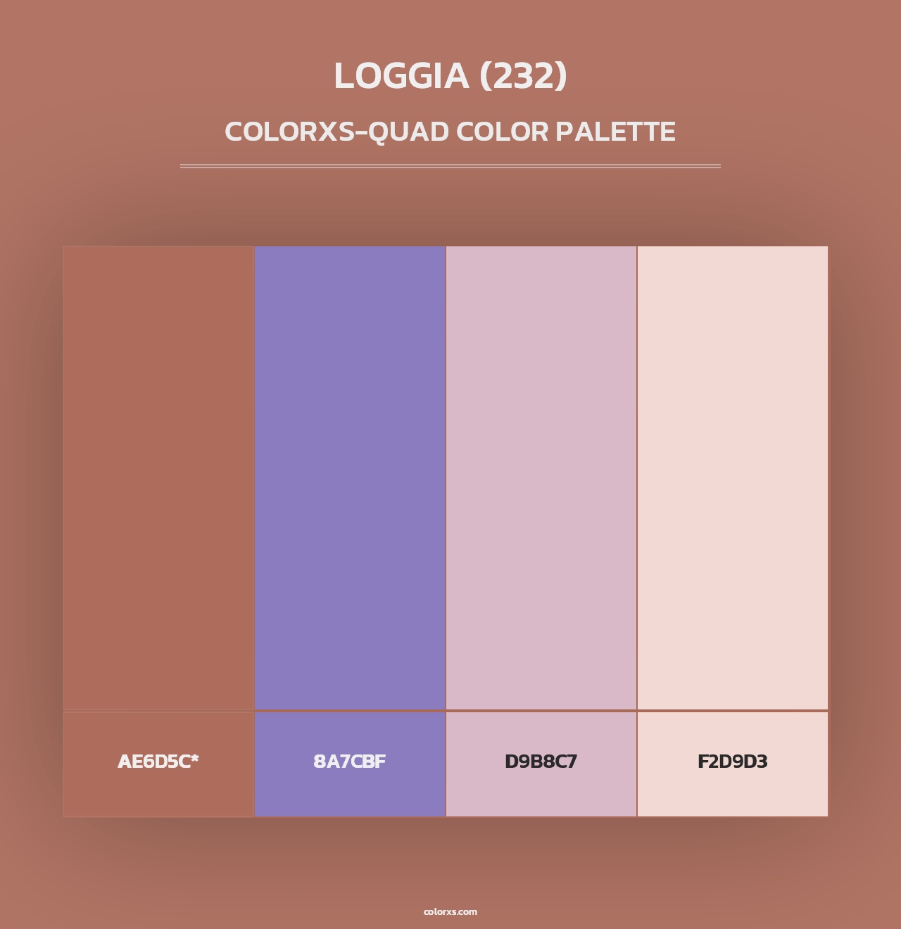 Loggia (232) - Colorxs Quad Palette