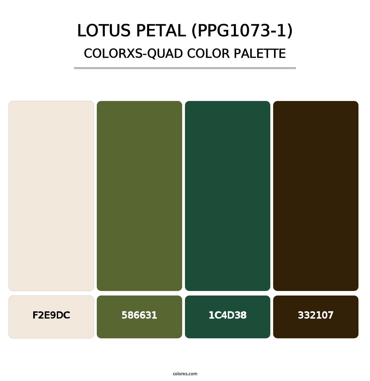 Lotus Petal (PPG1073-1) - Colorxs Quad Palette