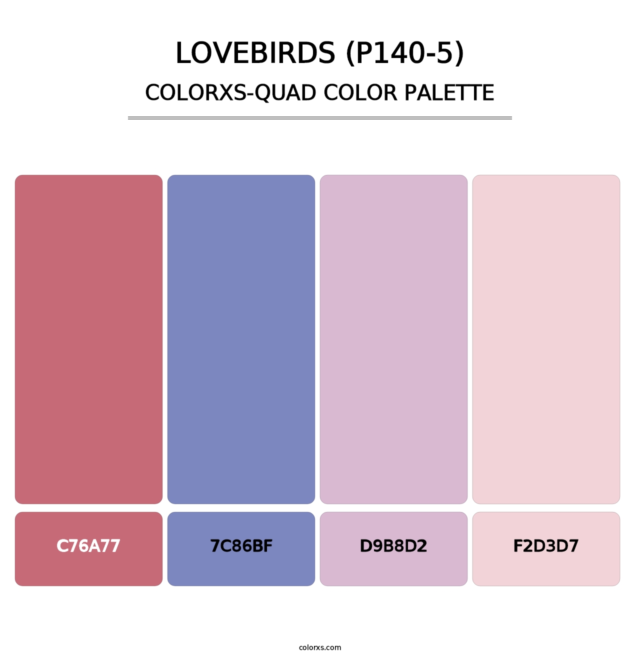 Lovebirds (P140-5) - Colorxs Quad Palette