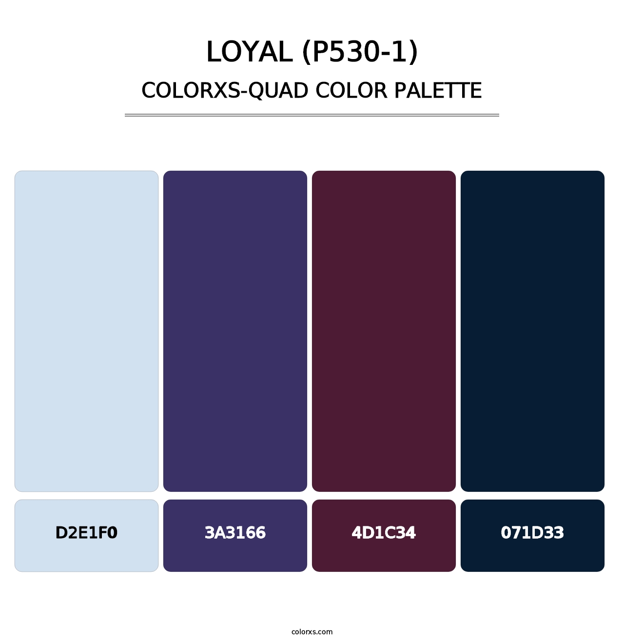 Loyal (P530-1) - Colorxs Quad Palette