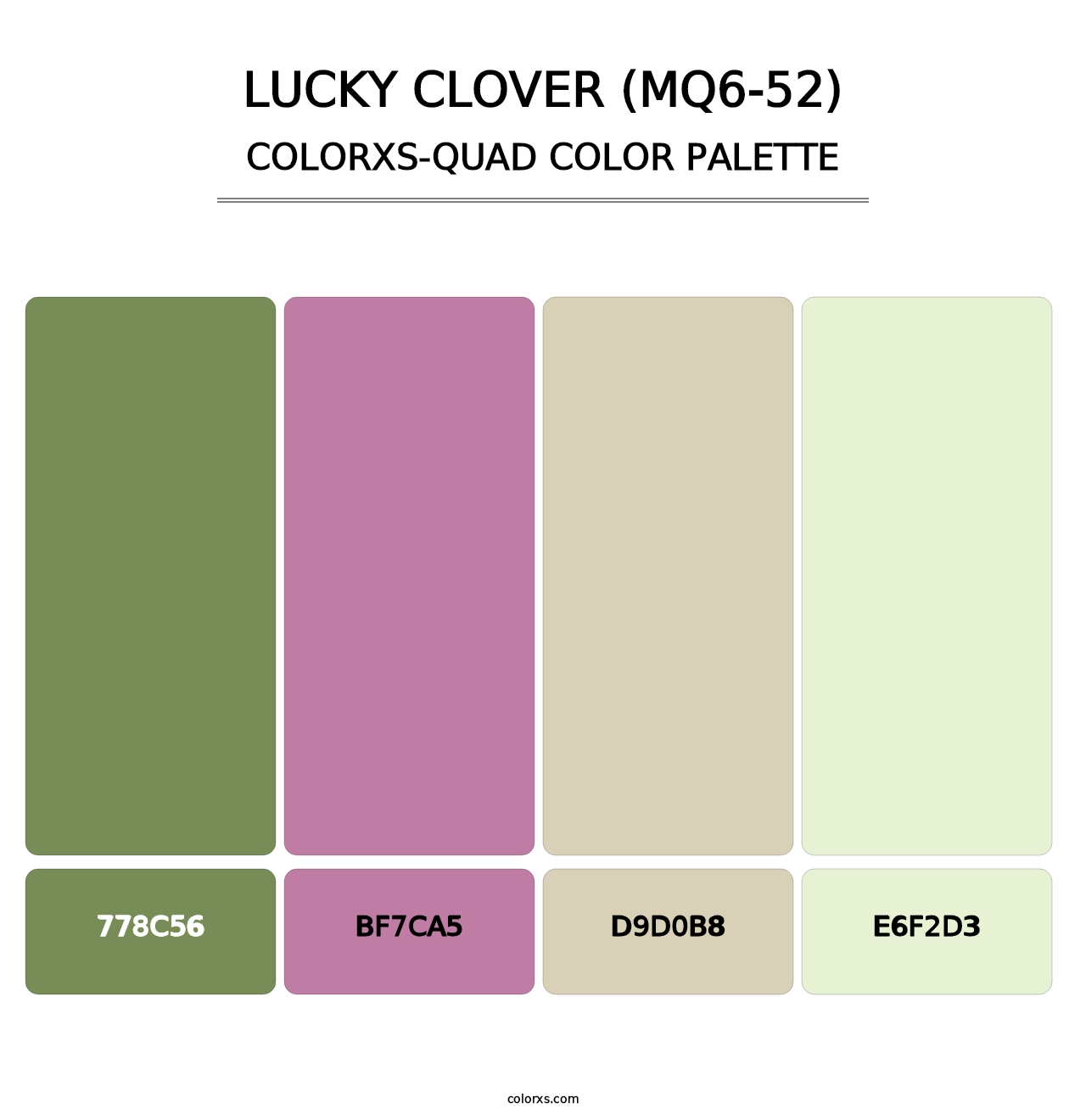 Lucky Clover (MQ6-52) - Colorxs Quad Palette