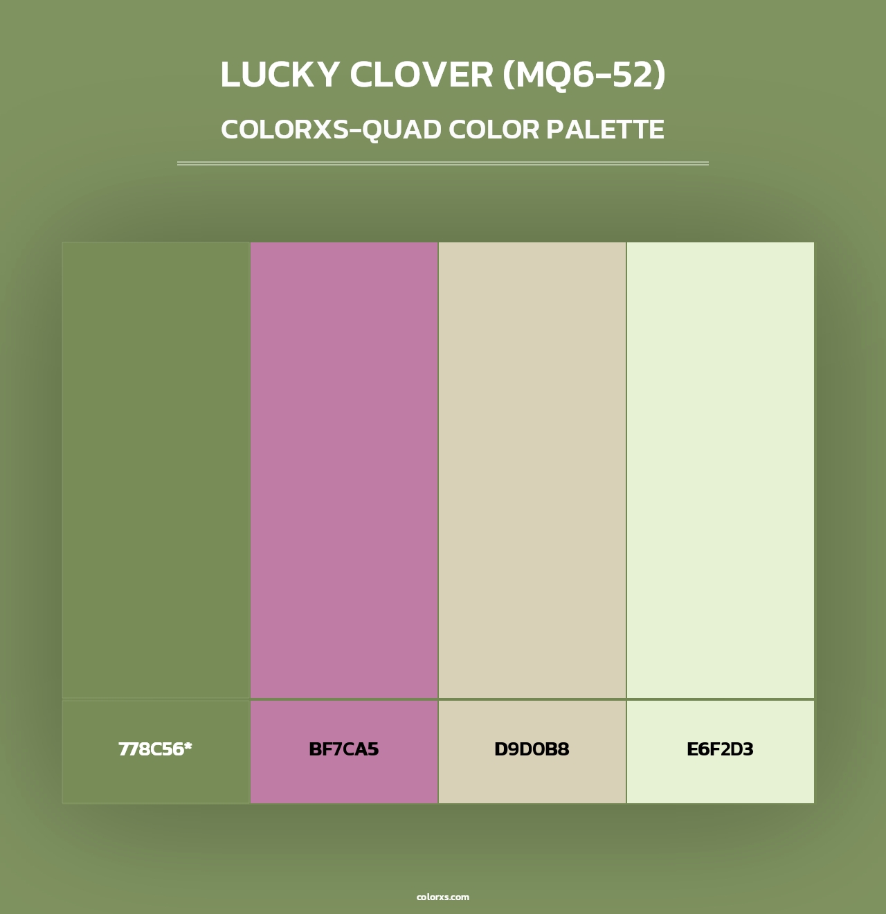 Lucky Clover (MQ6-52) - Colorxs Quad Palette