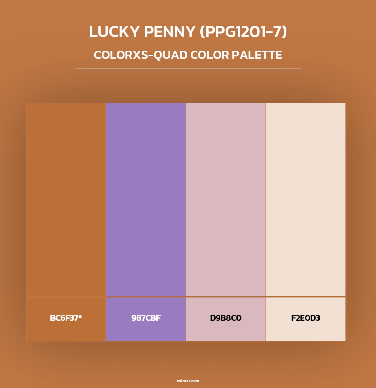 Lucky Penny (PPG1201-7) - Colorxs Quad Palette