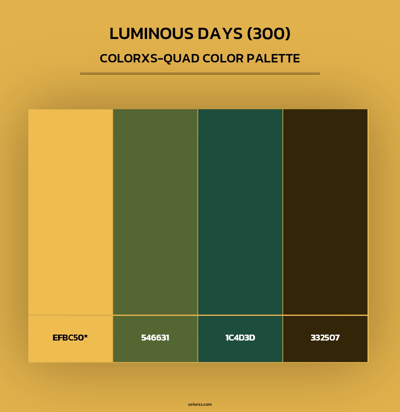 Luminous Days (300) - Colorxs Quad Palette