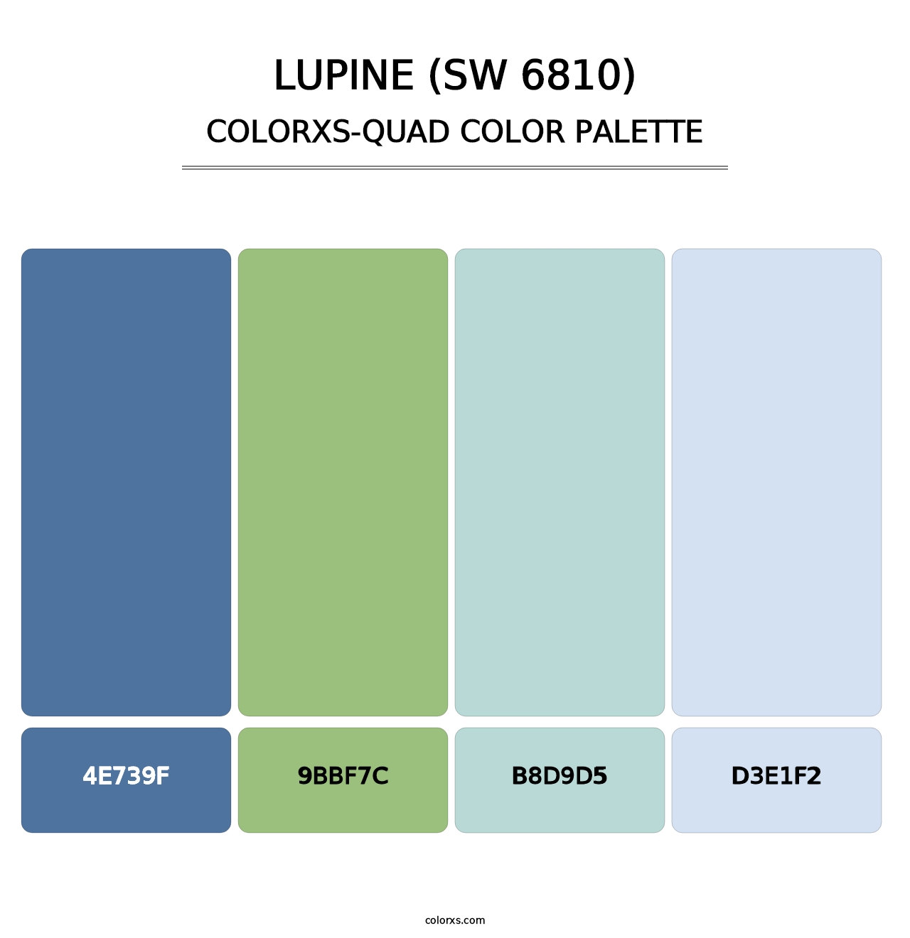 Lupine (SW 6810) - Colorxs Quad Palette