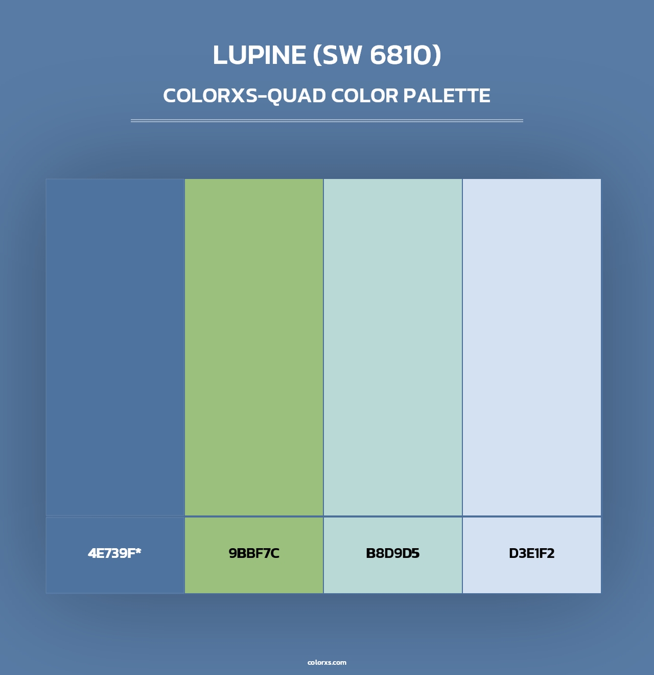 Lupine (SW 6810) - Colorxs Quad Palette