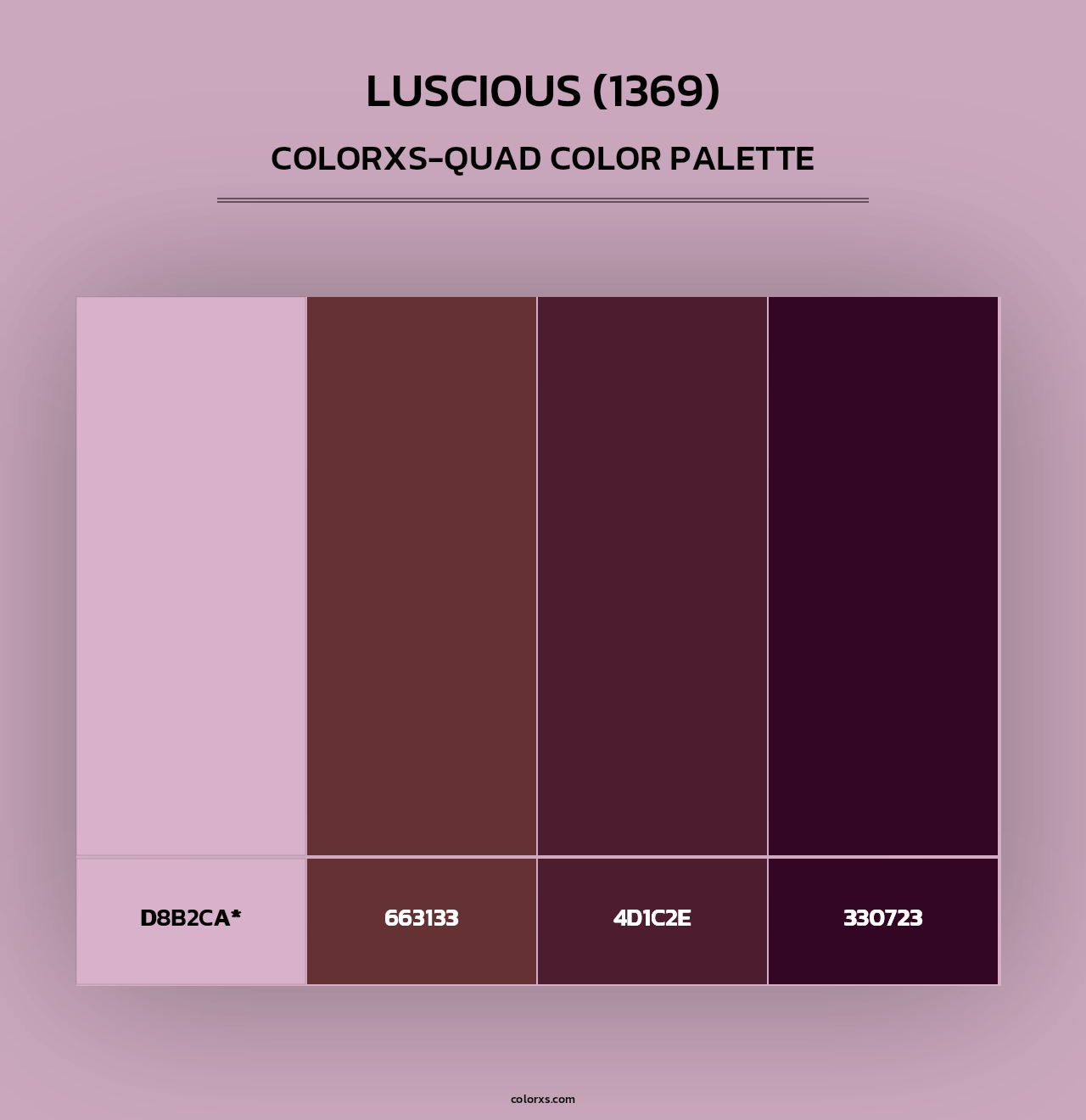 Luscious (1369) - Colorxs Quad Palette
