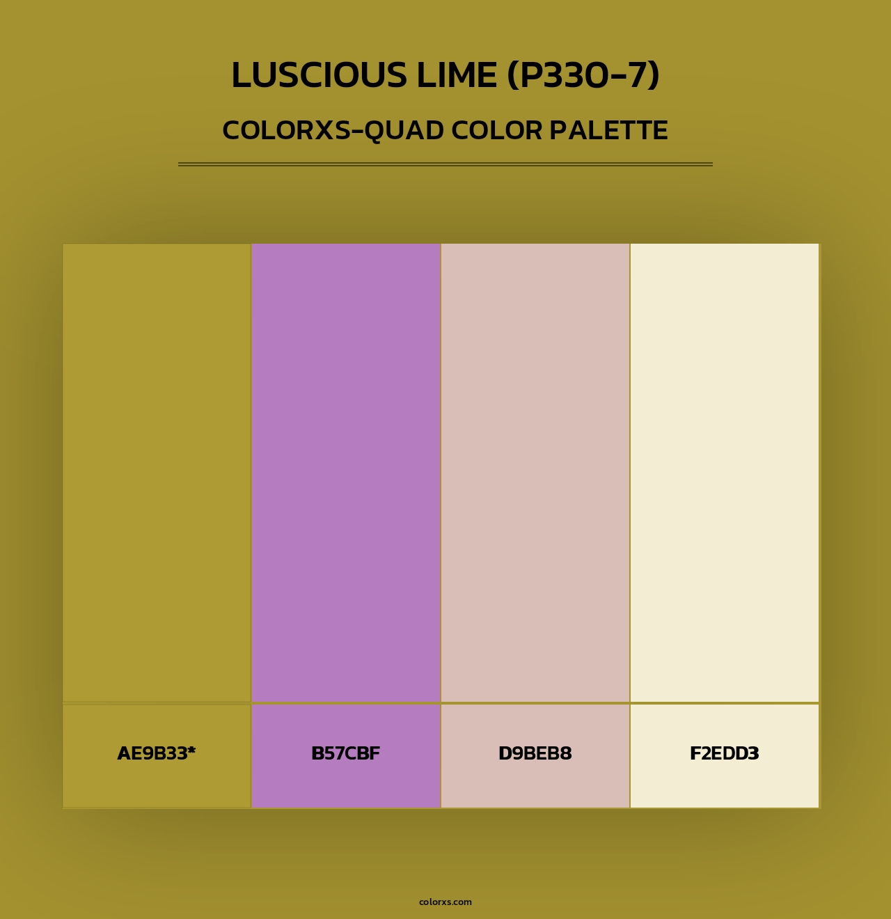 Luscious Lime (P330-7) - Colorxs Quad Palette