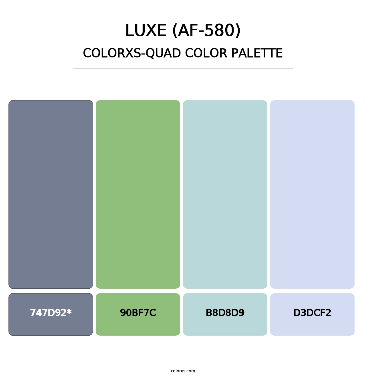 Luxe (AF-580) - Colorxs Quad Palette