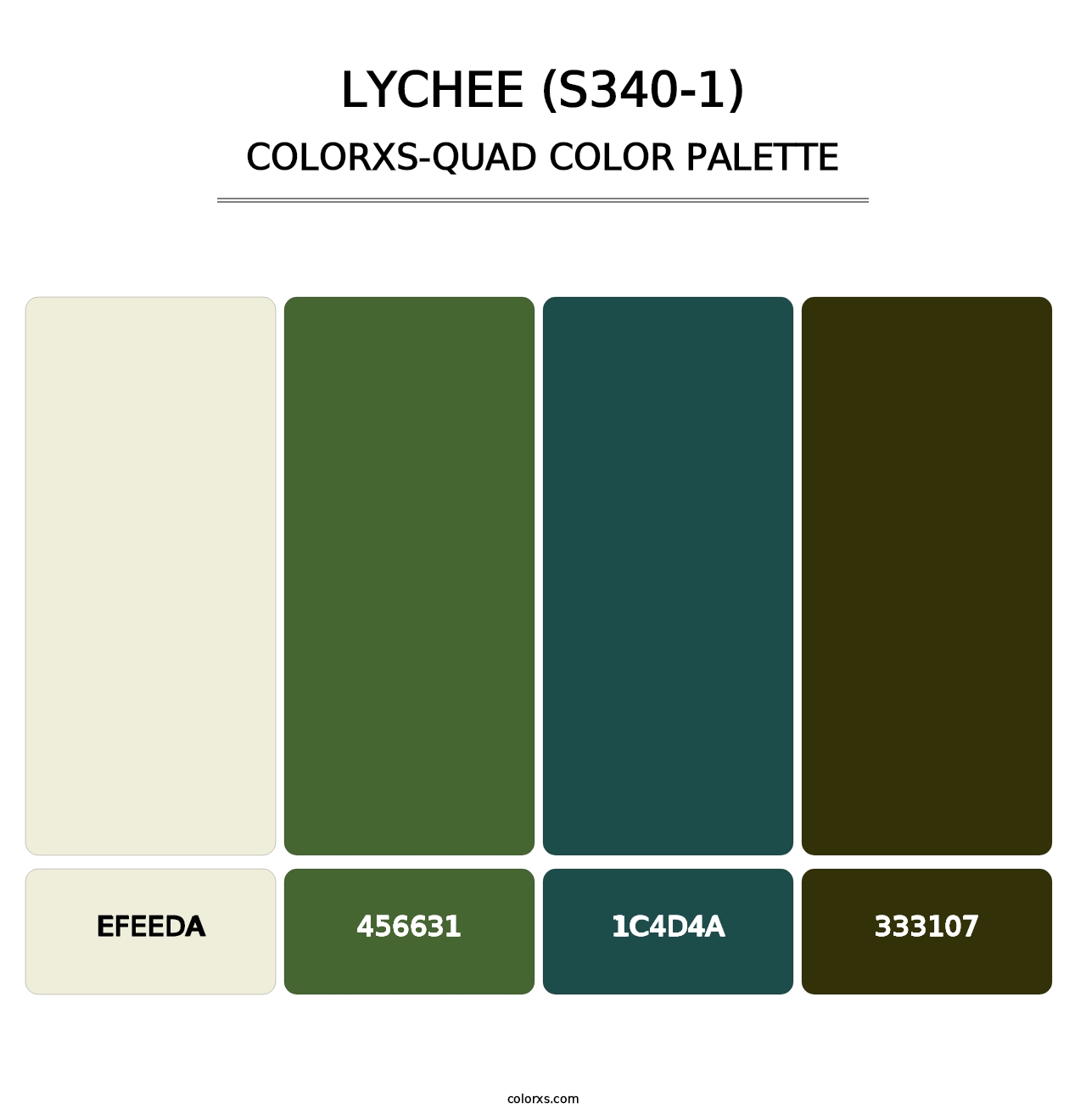 Lychee (S340-1) - Colorxs Quad Palette