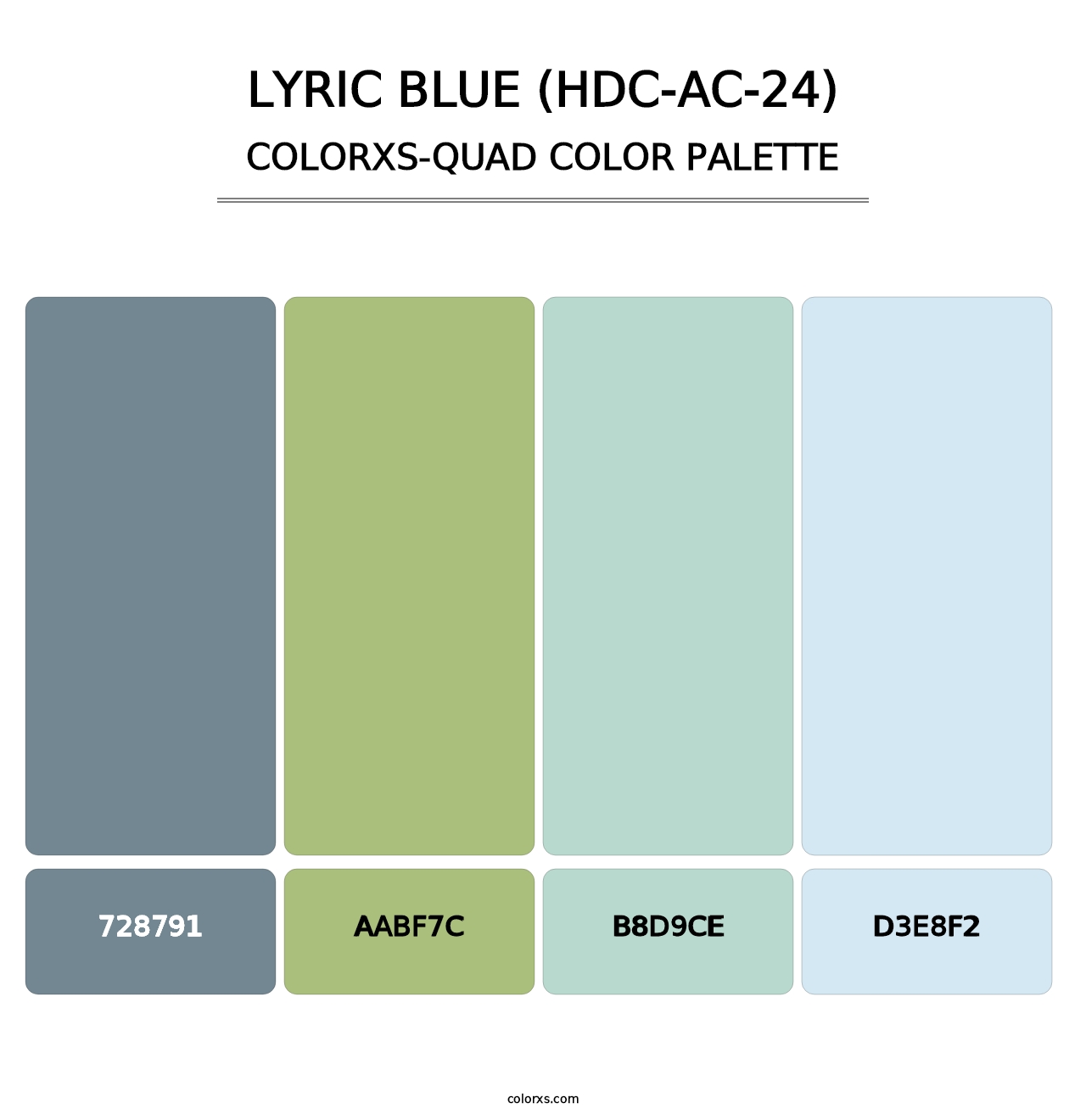 Lyric Blue (HDC-AC-24) - Colorxs Quad Palette