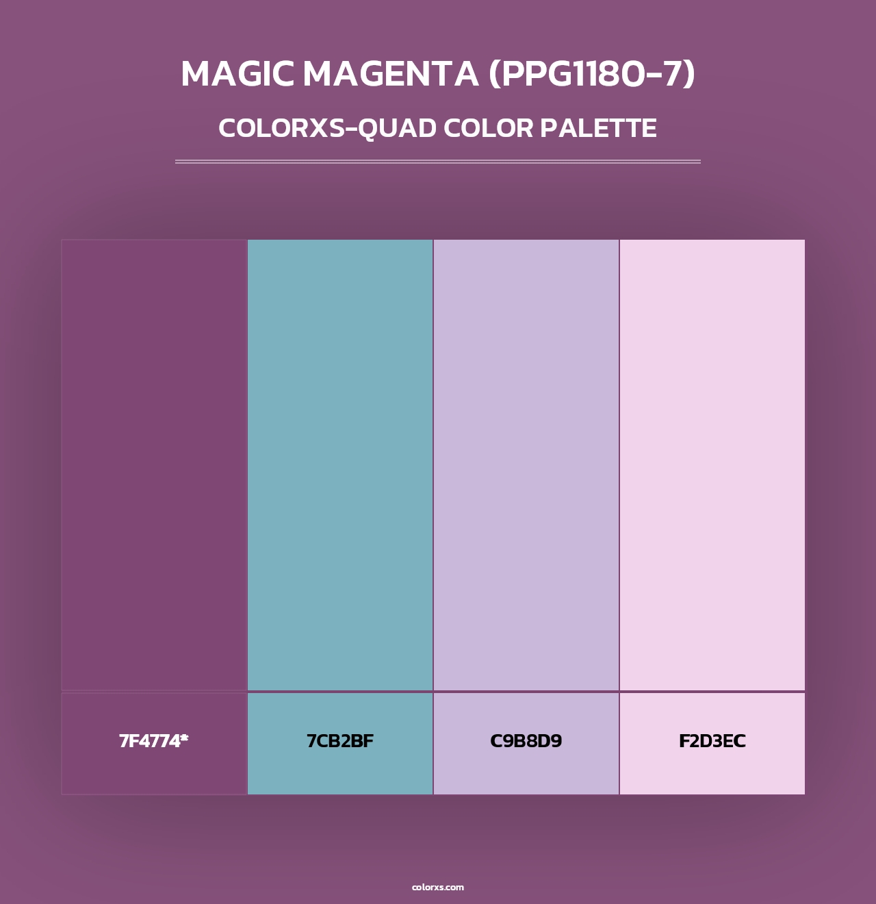 Magic Magenta (PPG1180-7) - Colorxs Quad Palette