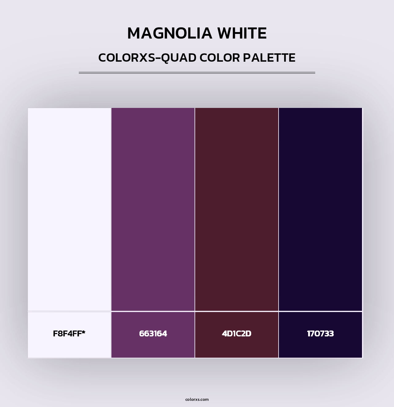 Magnolia White - Colorxs Quad Palette