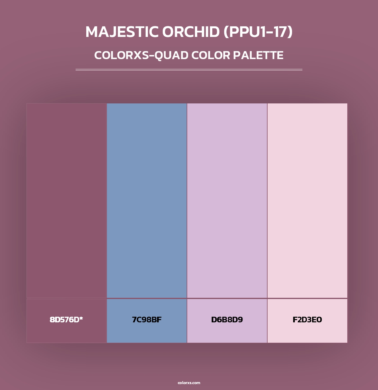 Majestic Orchid (PPU1-17) - Colorxs Quad Palette