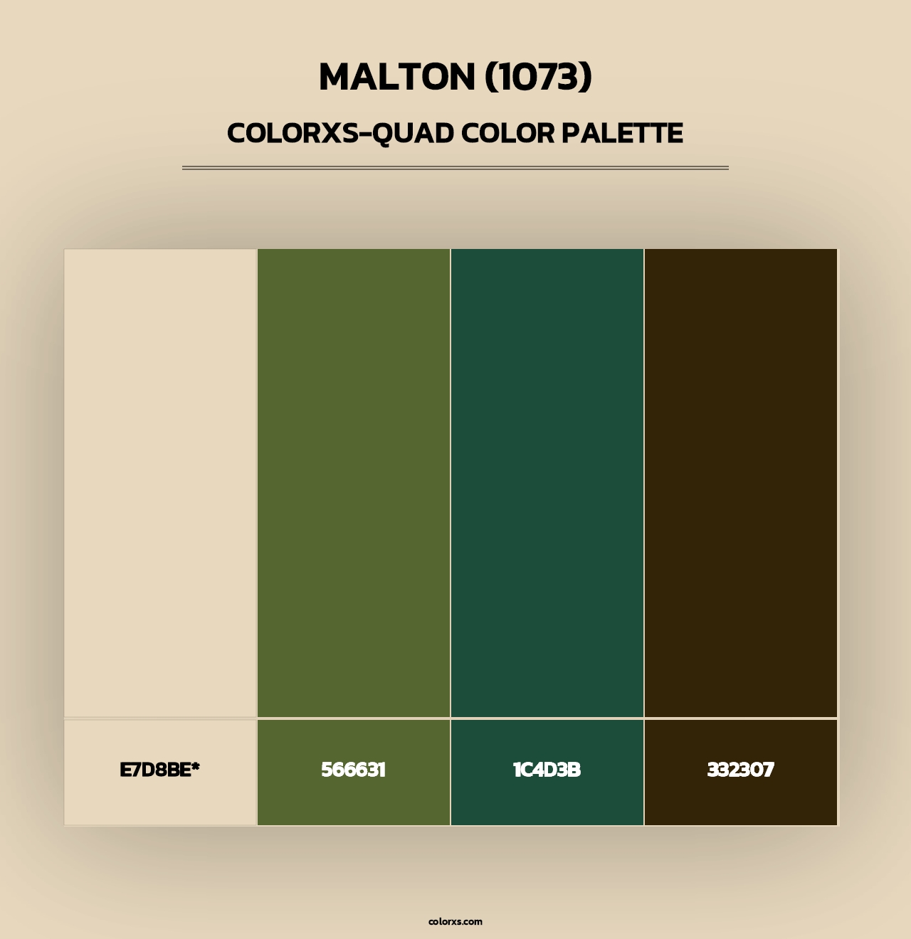 Malton (1073) - Colorxs Quad Palette