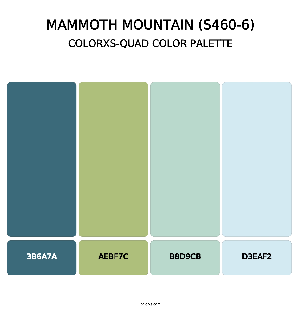 Mammoth Mountain (S460-6) - Colorxs Quad Palette