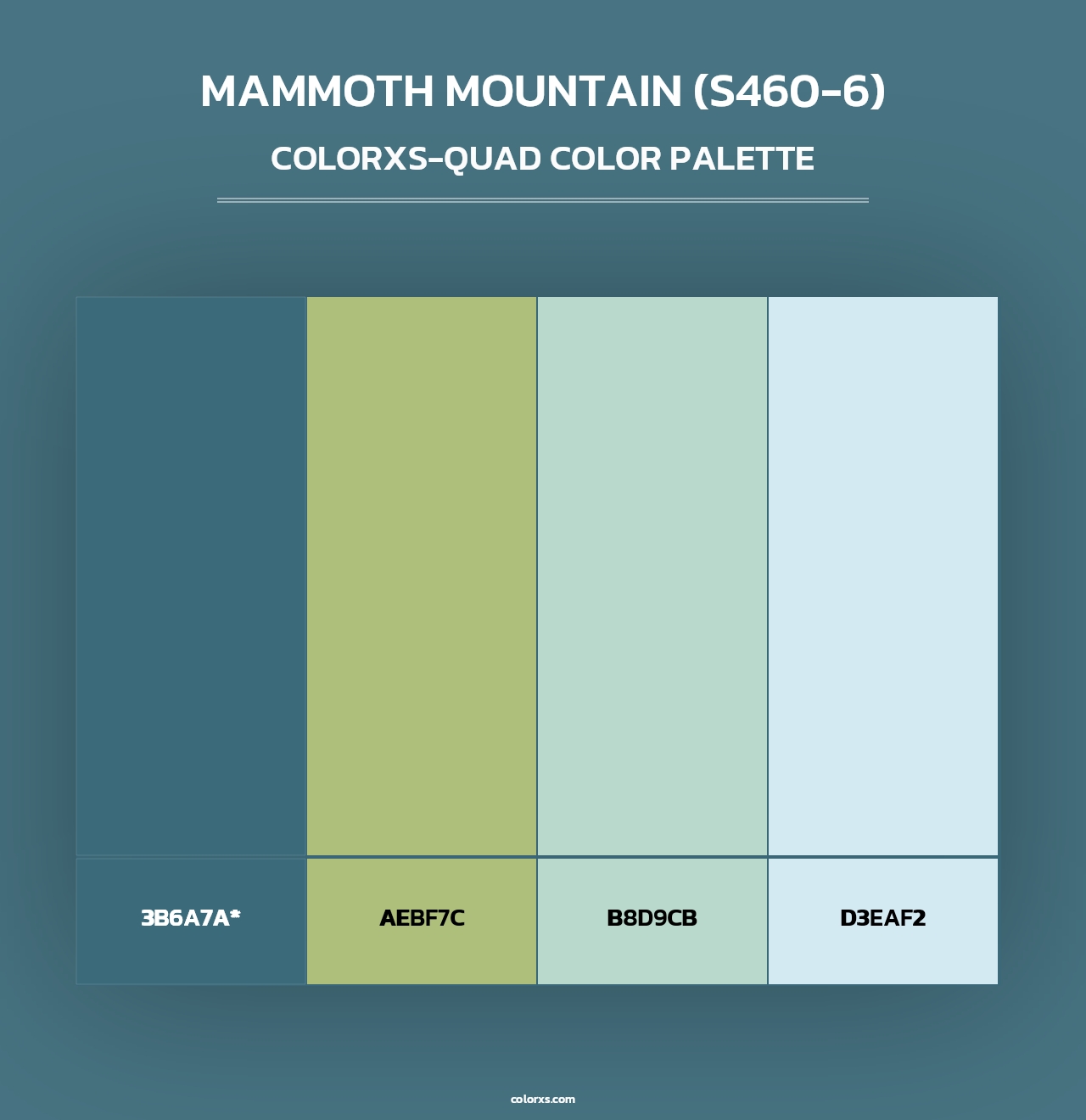 Mammoth Mountain (S460-6) - Colorxs Quad Palette