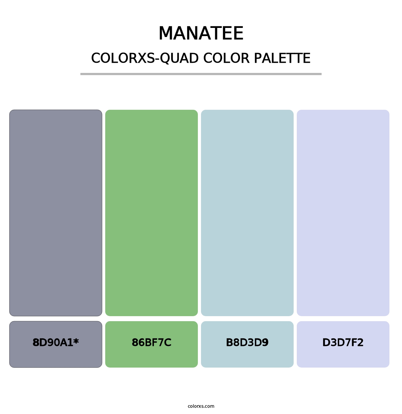 Manatee - Colorxs Quad Palette