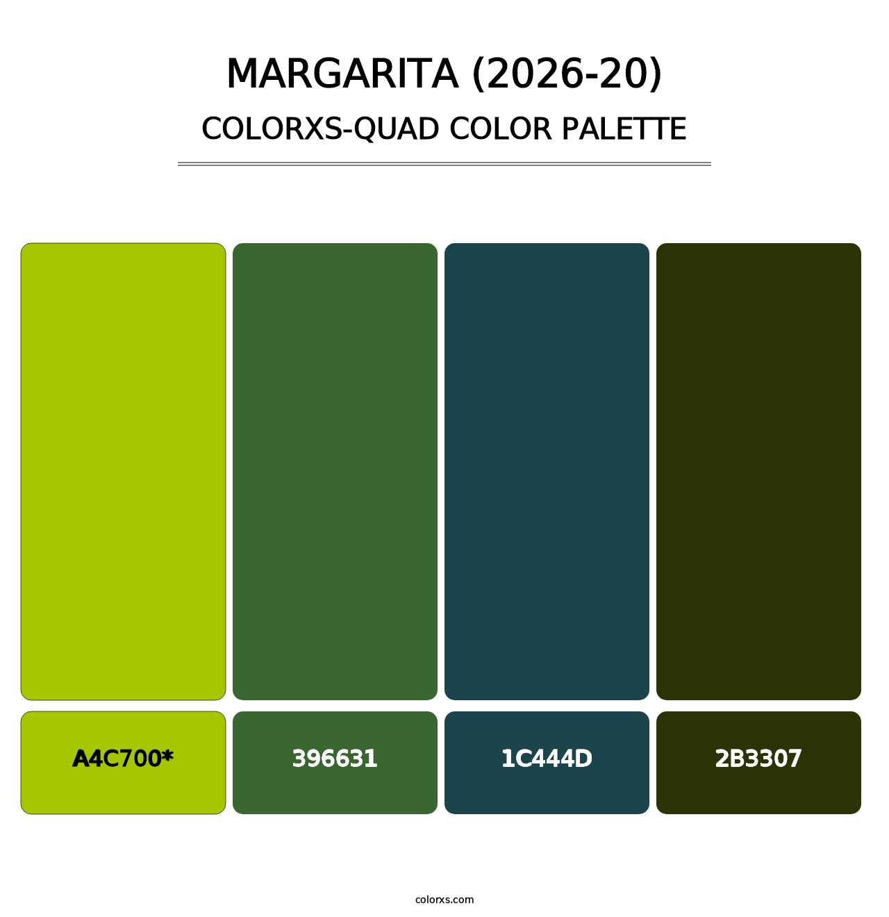 Margarita (2026-20) - Colorxs Quad Palette