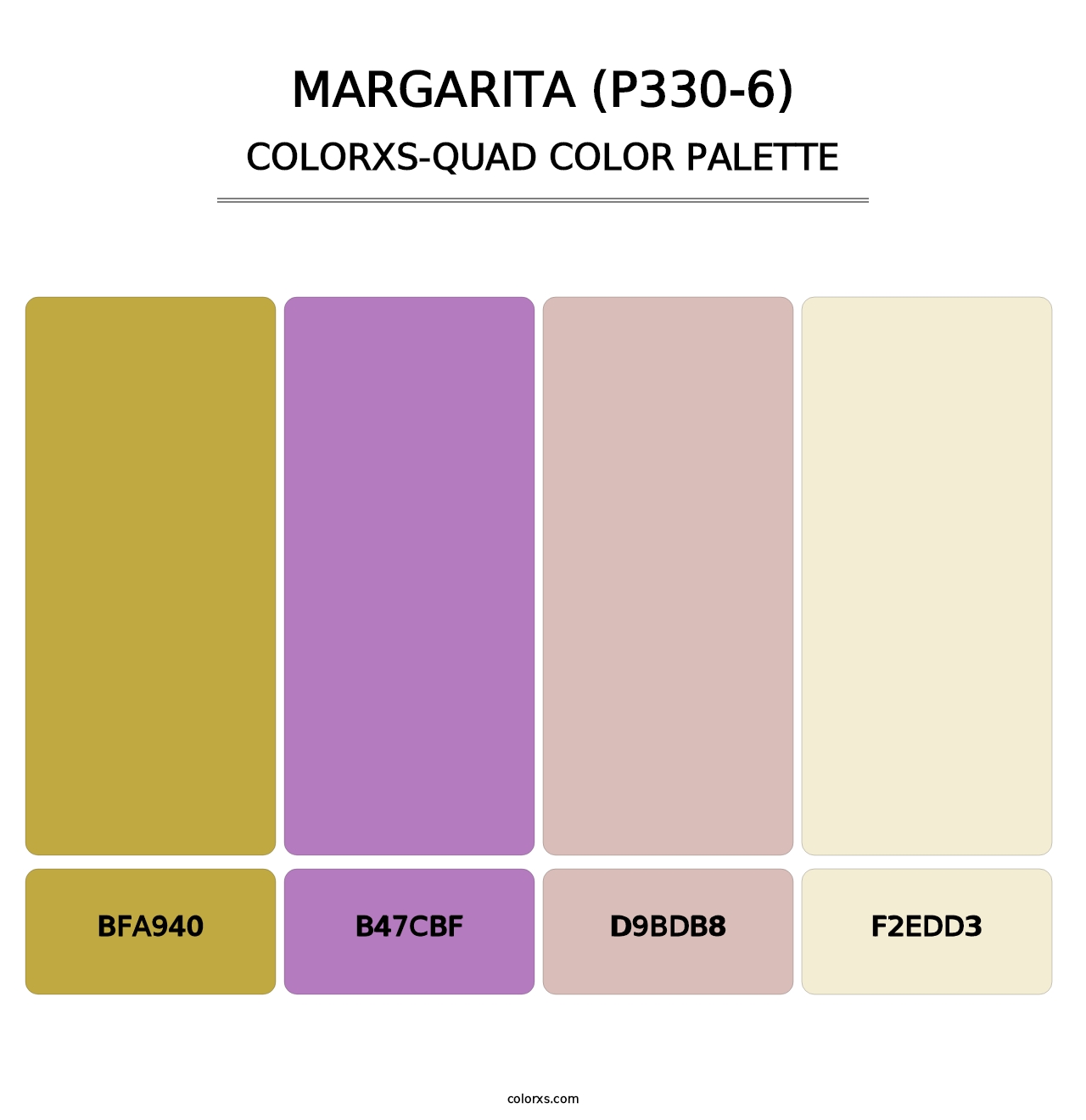 Margarita (P330-6) - Colorxs Quad Palette