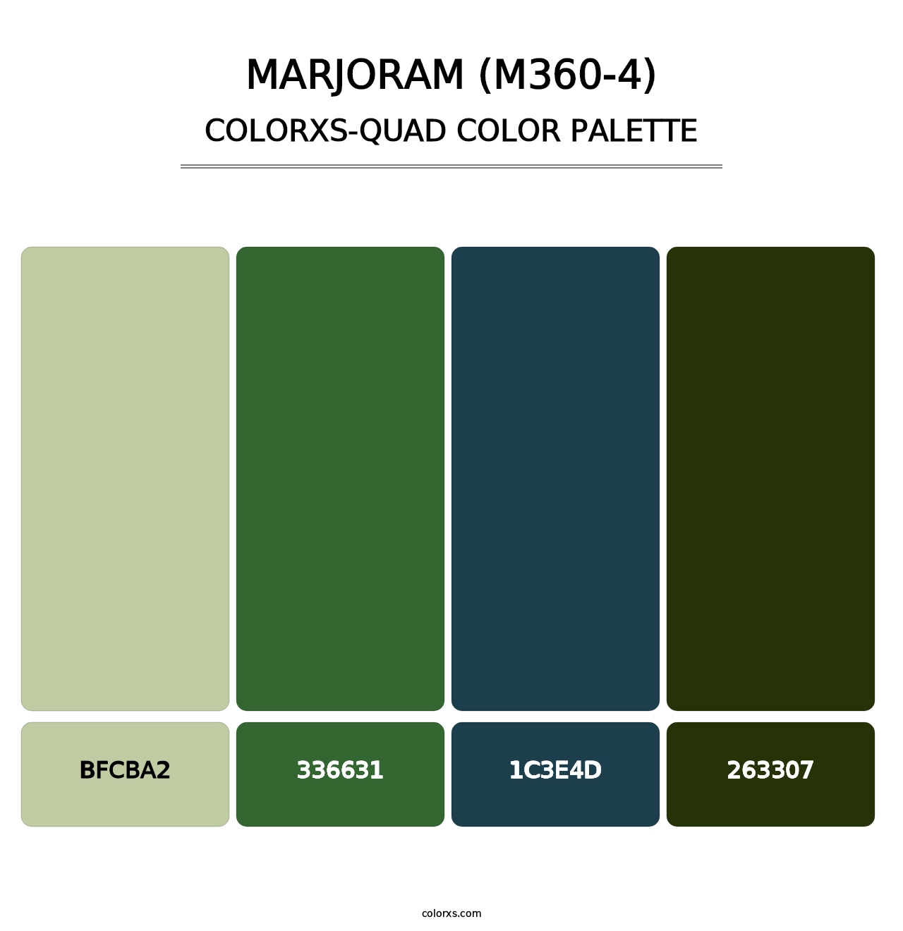 Marjoram (M360-4) - Colorxs Quad Palette