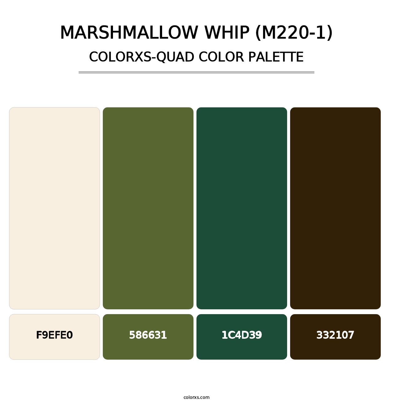 Marshmallow Whip (M220-1) - Colorxs Quad Palette