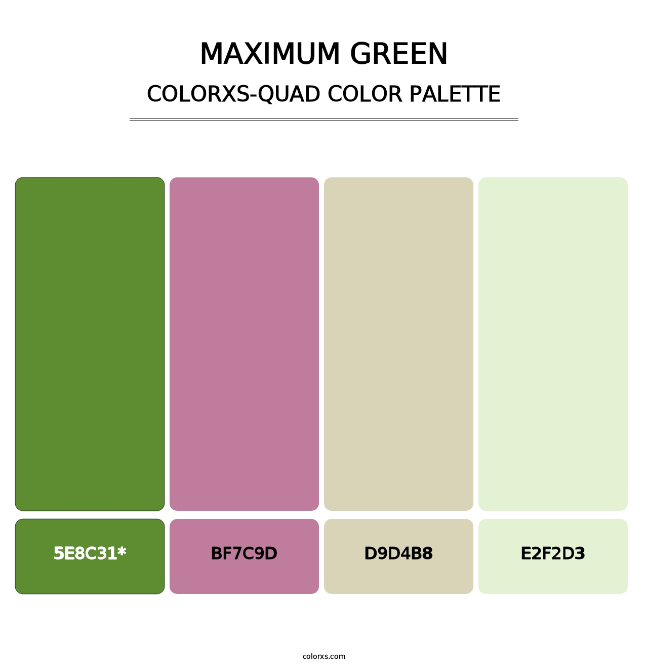 Maximum Green - Colorxs Quad Palette