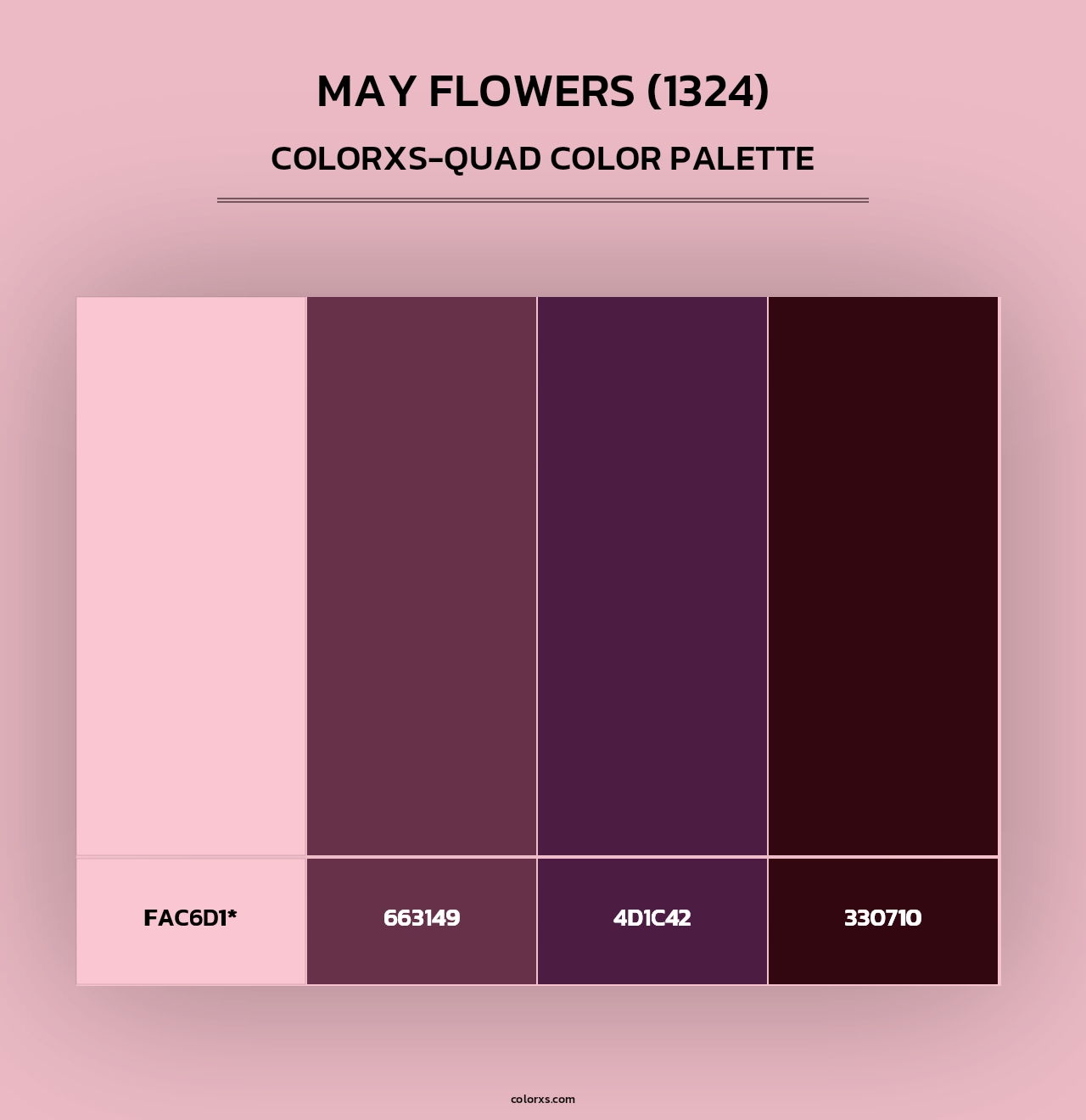 May Flowers (1324) - Colorxs Quad Palette