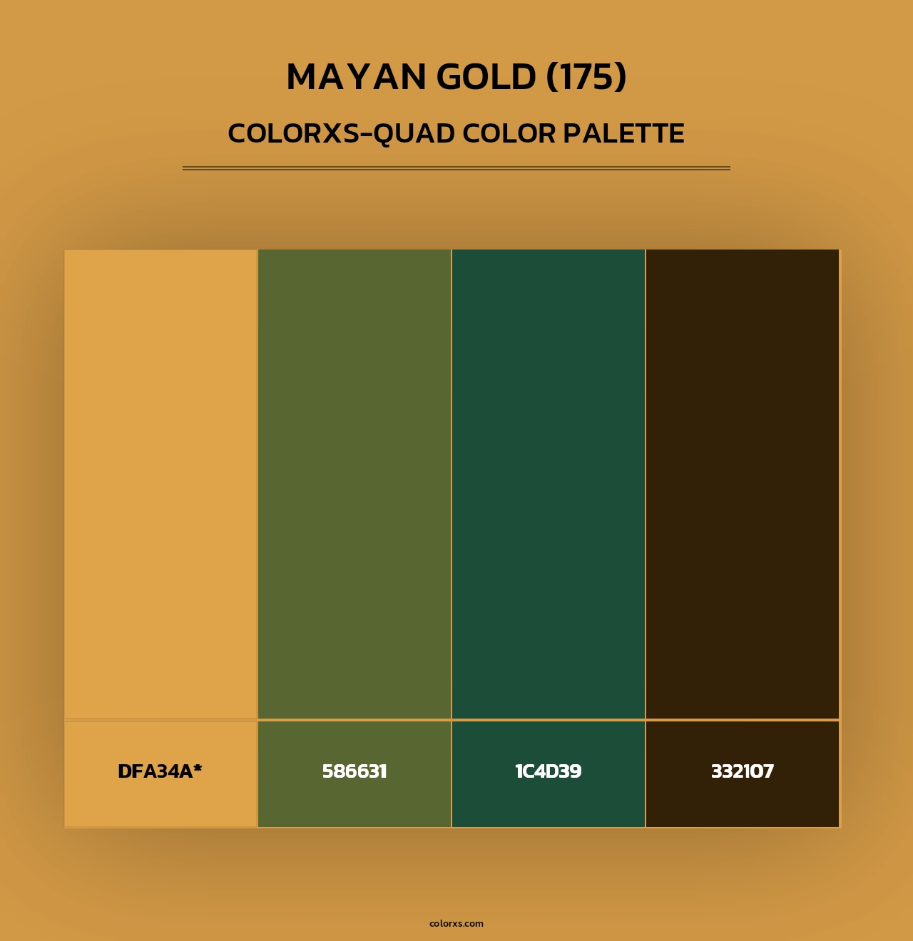 Mayan Gold (175) - Colorxs Quad Palette
