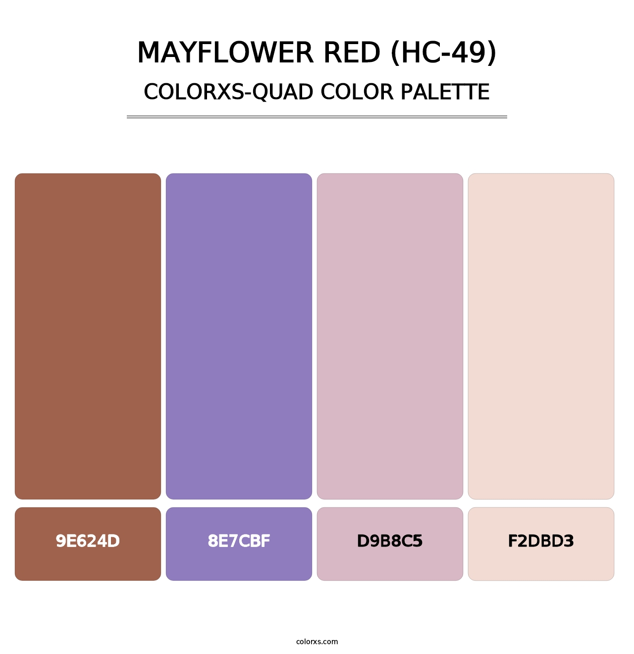 Mayflower Red (HC-49) - Colorxs Quad Palette