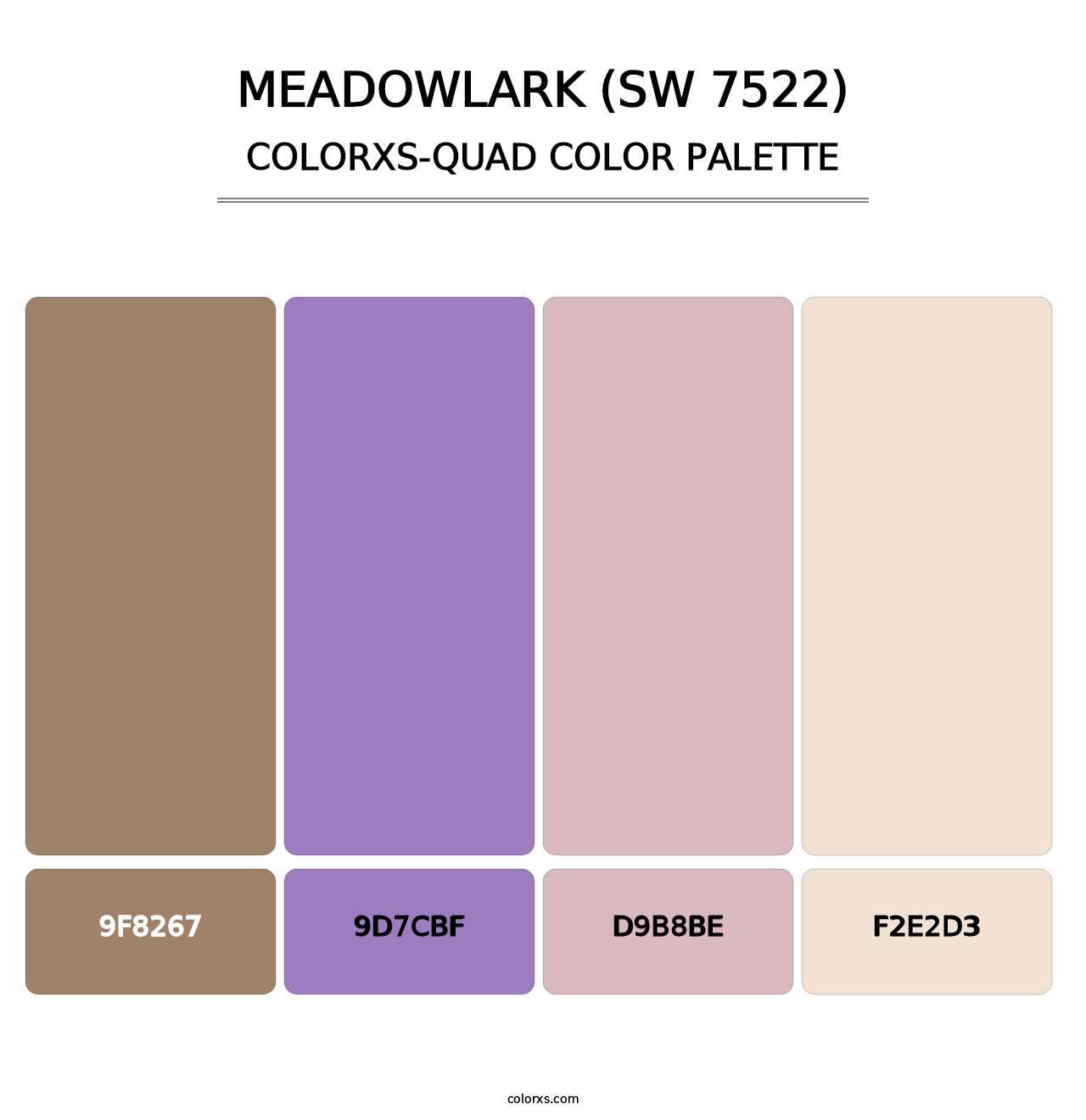 Meadowlark (SW 7522) - Colorxs Quad Palette