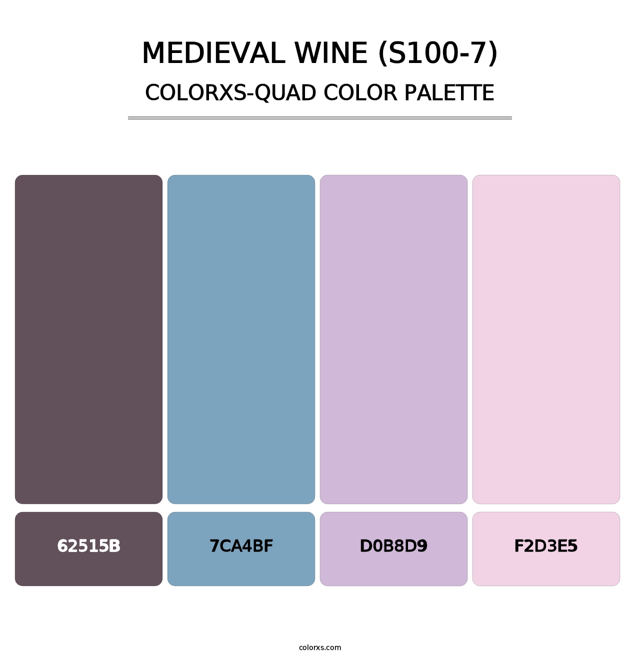 Medieval Wine (S100-7) - Colorxs Quad Palette