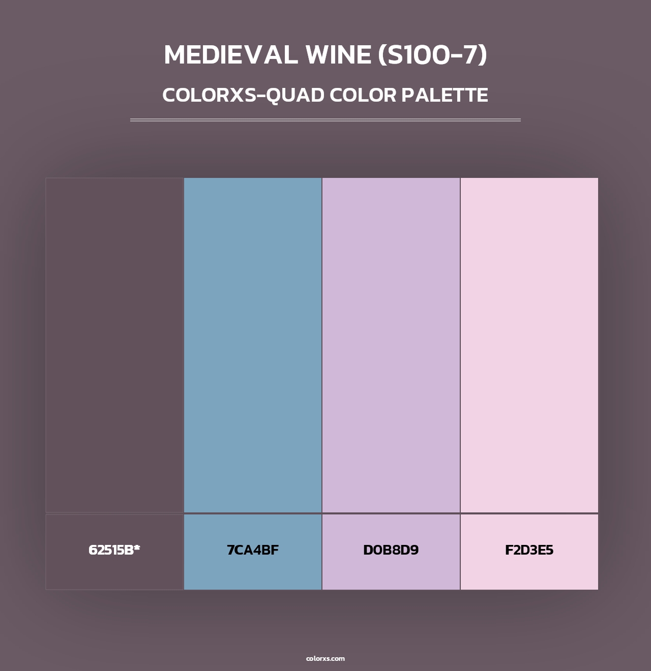 Medieval Wine (S100-7) - Colorxs Quad Palette