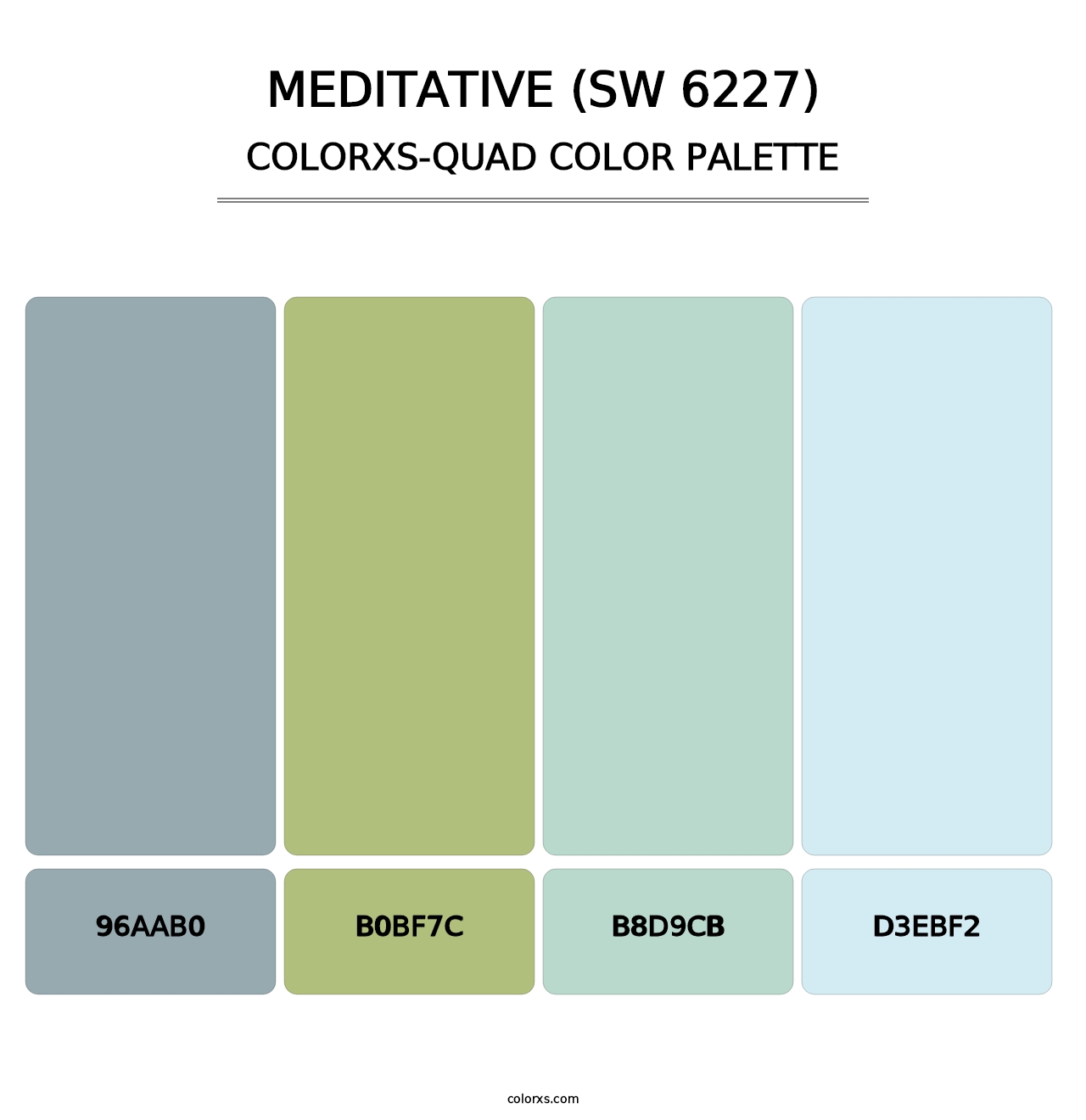 Meditative (SW 6227) - Colorxs Quad Palette