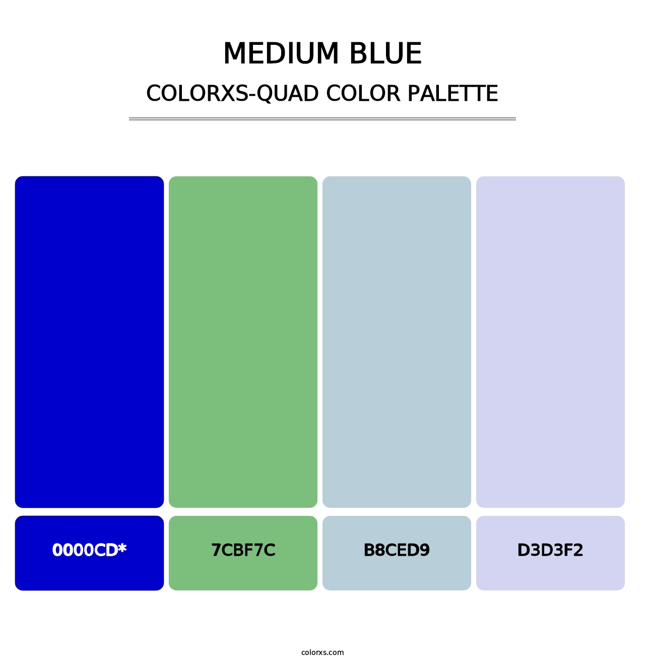 Medium Blue - Colorxs Quad Palette