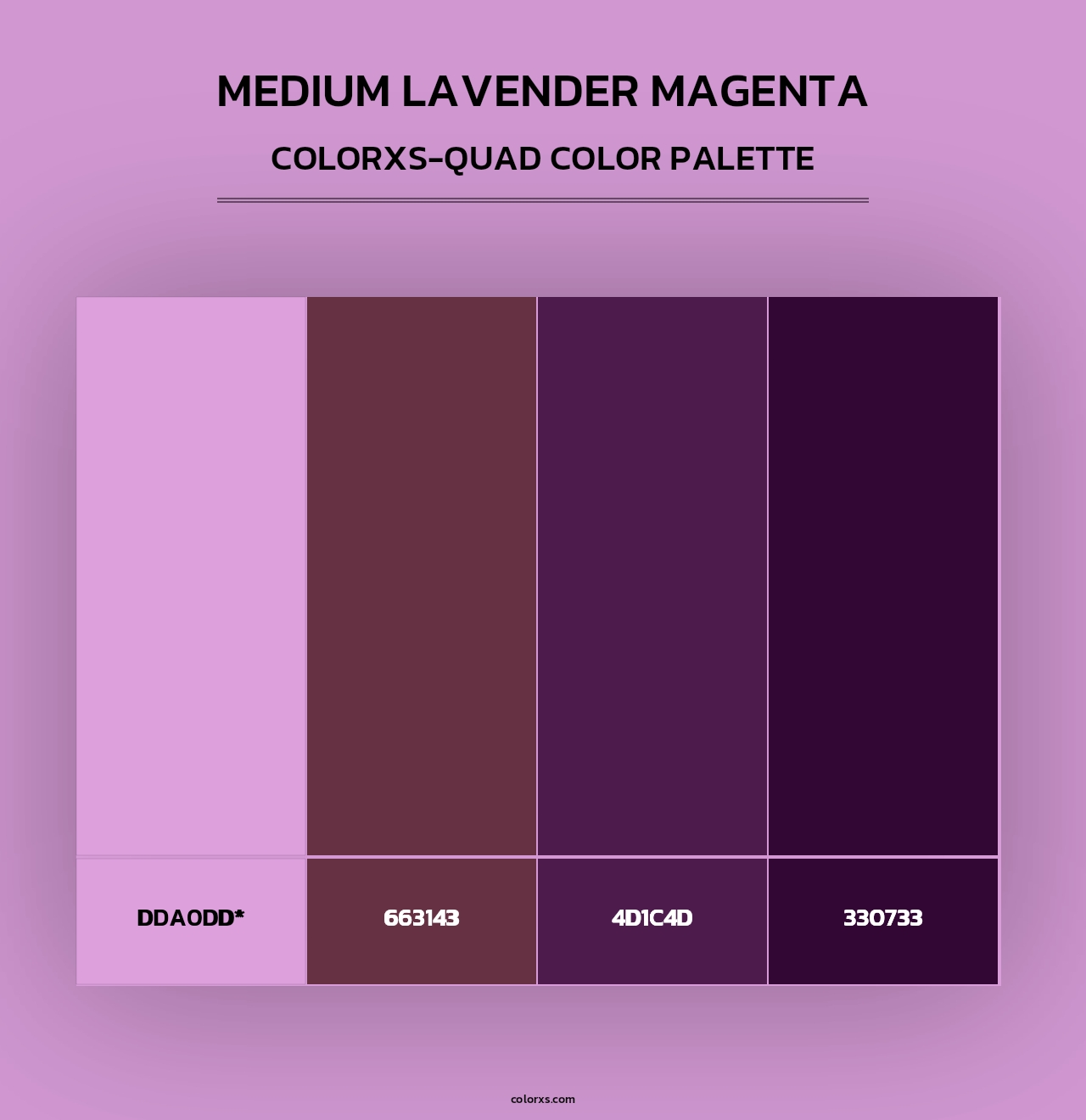 Medium Lavender Magenta - Colorxs Quad Palette