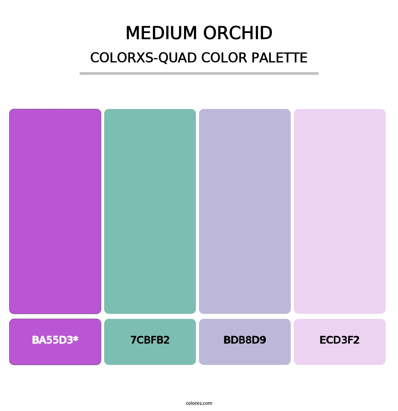 Medium Orchid - Colorxs Quad Palette