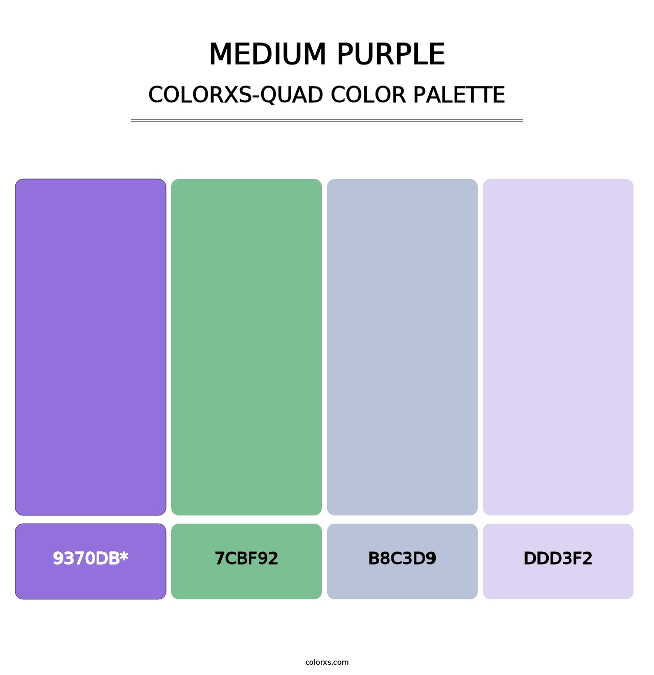 Medium Purple - Colorxs Quad Palette