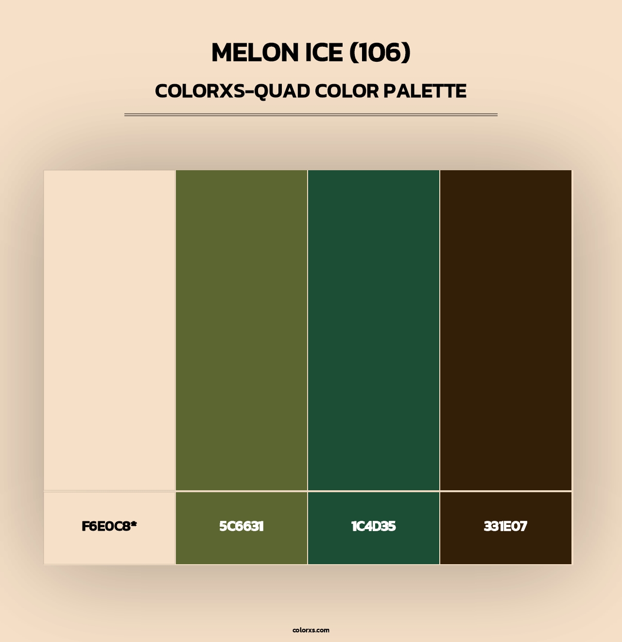 Melon Ice (106) - Colorxs Quad Palette