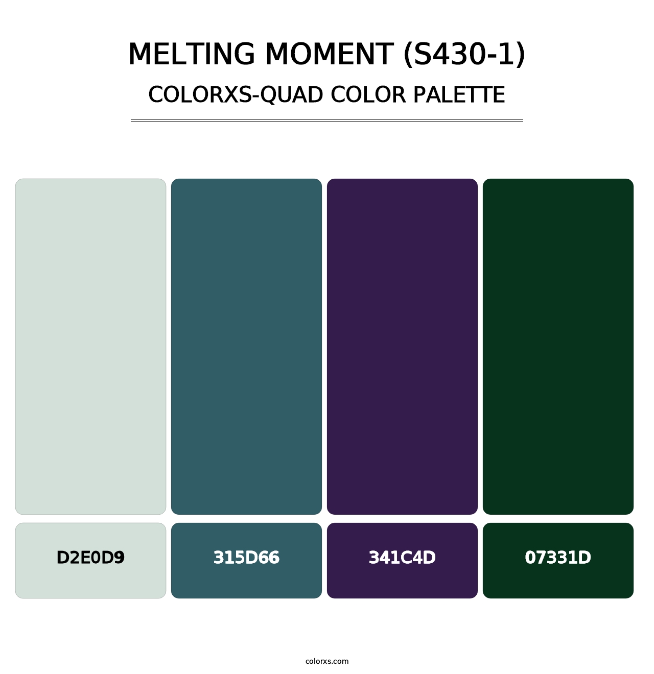 Melting Moment (S430-1) - Colorxs Quad Palette