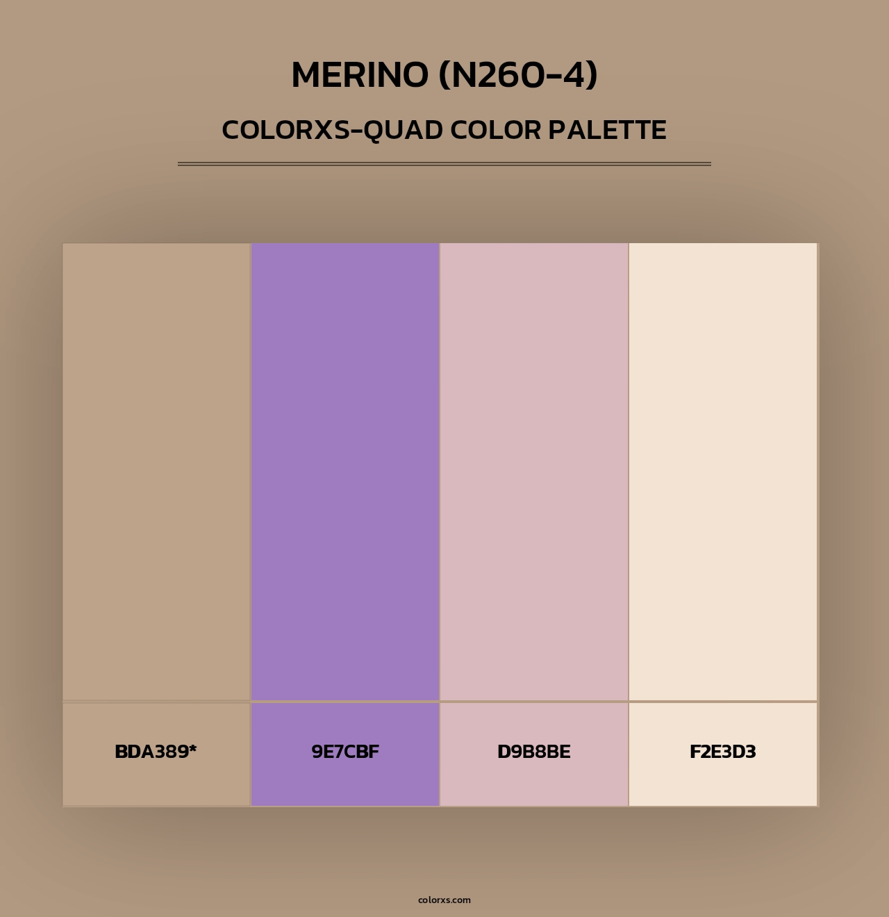Merino (N260-4) - Colorxs Quad Palette