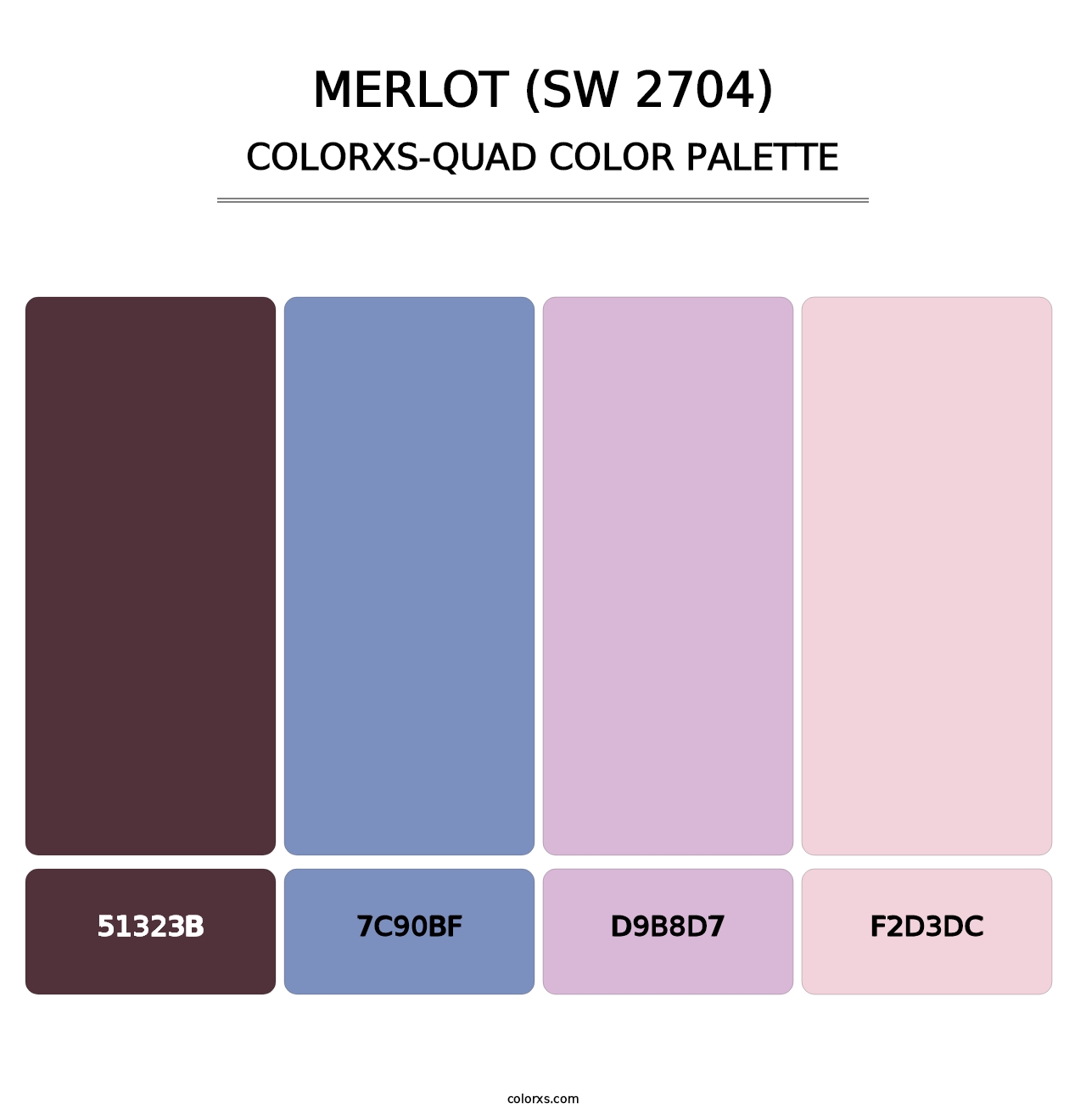 Merlot (SW 2704) - Colorxs Quad Palette