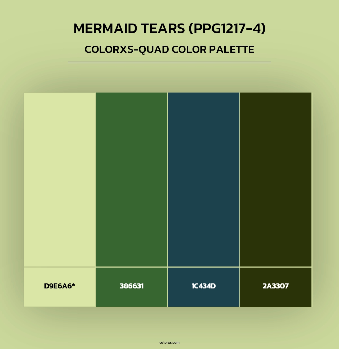 Mermaid Tears (PPG1217-4) - Colorxs Quad Palette