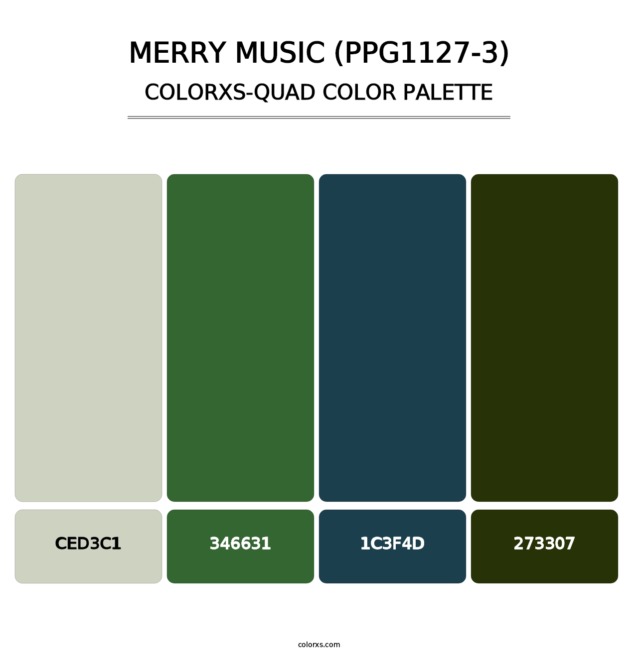 Merry Music (PPG1127-3) - Colorxs Quad Palette