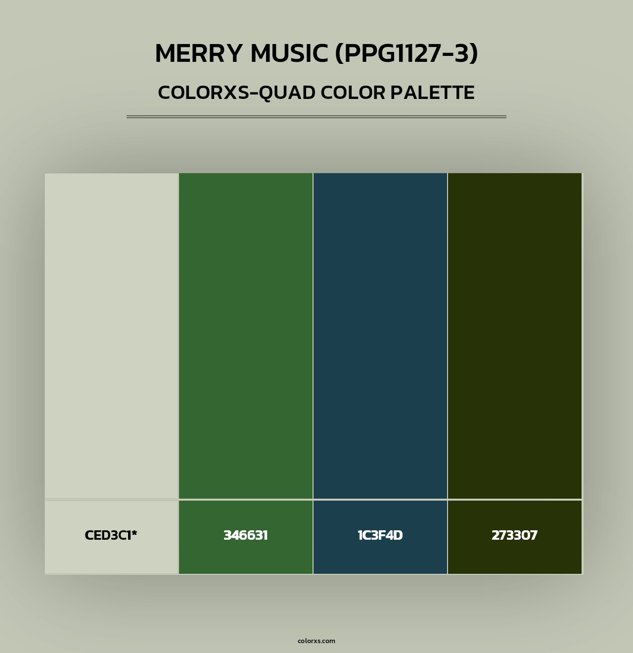 Merry Music (PPG1127-3) - Colorxs Quad Palette