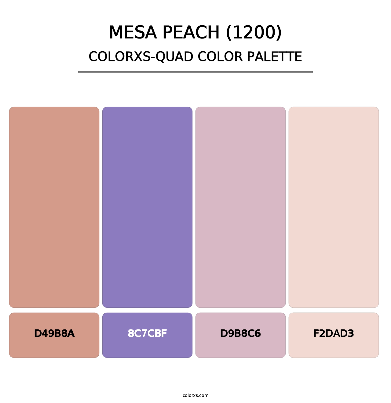 Mesa Peach (1200) - Colorxs Quad Palette